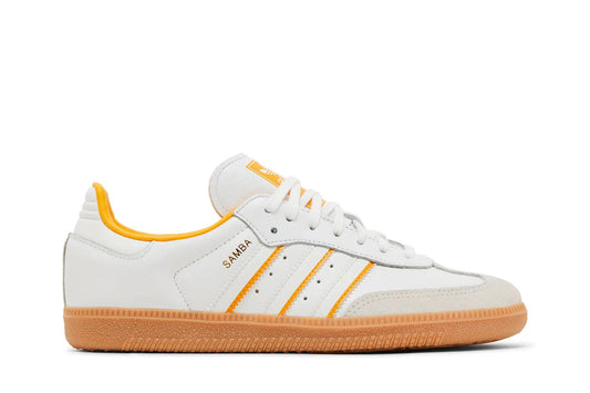 NEW! adidas Samba OG J White Crew Yellow IH5582 Sneakers Kid's Size 4M No Box