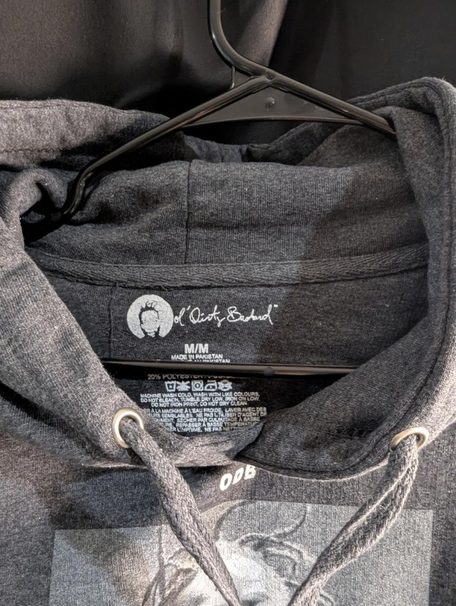 NWT Ol' Dirty Bastard ODB "Brooklyn Zoo RAW" Pullover Hoodie Gray Medium Rap Hip - Sole & Drip