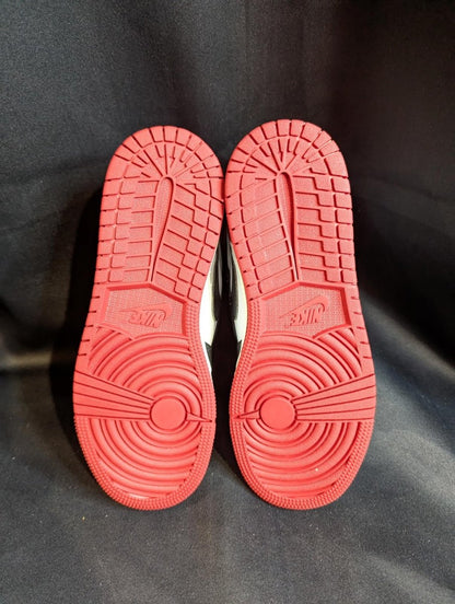 NEW NIB Air Jordan 1 High OG "Black Toe Reimagined" 4Y FD1413 - 106 Red - Sole & Drip