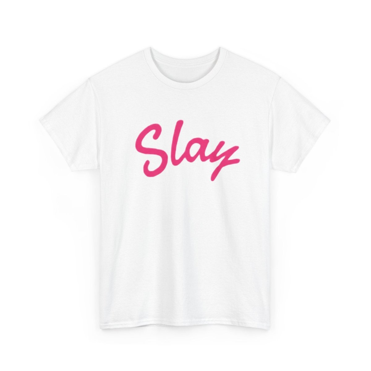 Slay Script T‑Shirt — Pink Script Graphic Tee for Trendy Women & Girls - Sole & Drip