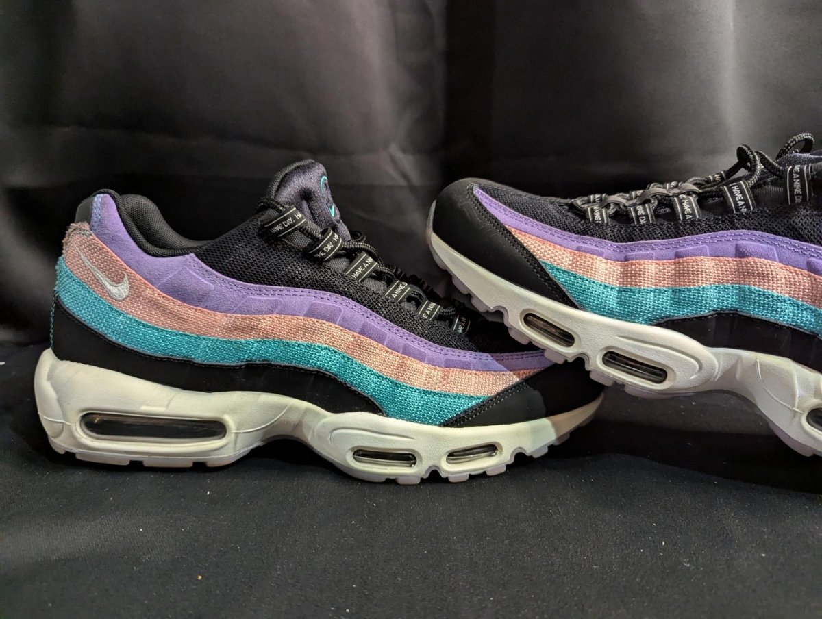 Max 95 "Have a Nike Day" BQ9131 - 001 Men's Size 12 Used Great Condition - Sole & Drip
