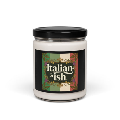 Italian-ish Scented Soy Candle, 9oz — Aromatic Gift for Foodies & Italy Lovers