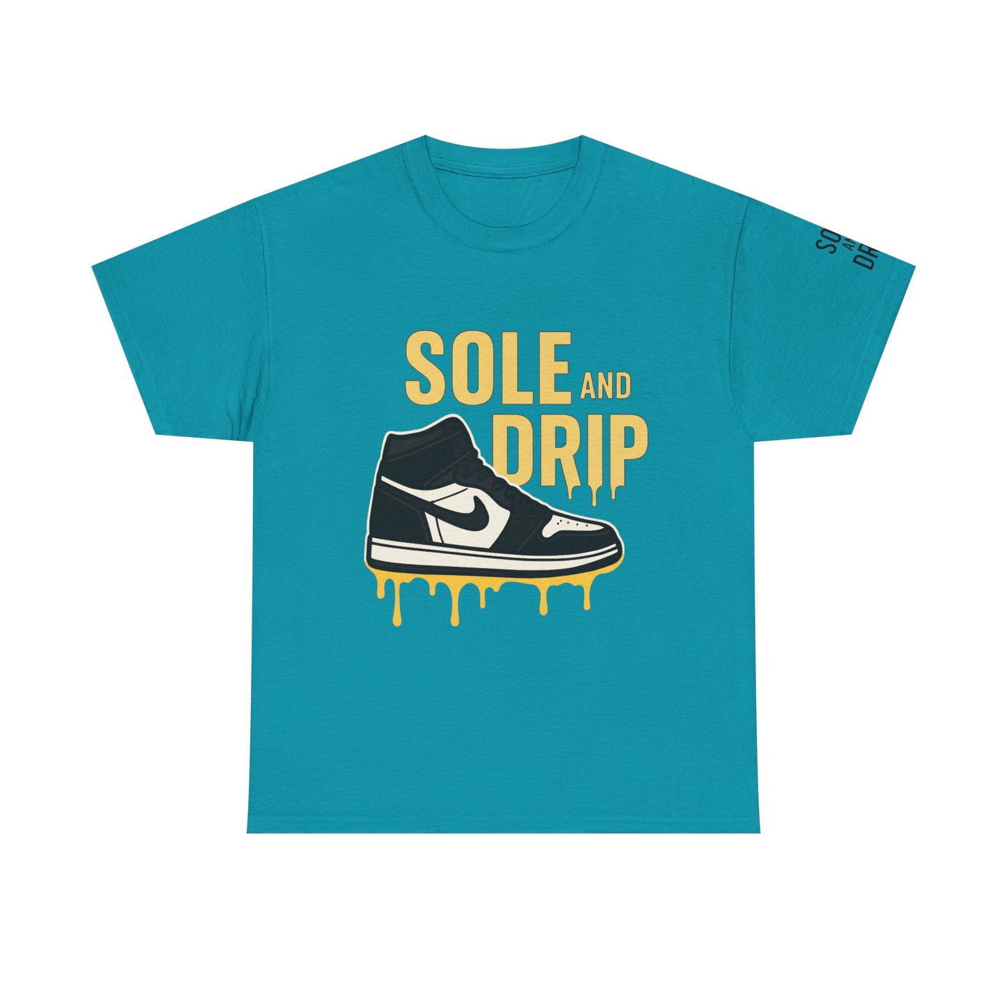 Sole and Drip Short Sleeve Tee — Sneaker Graphic Shirt with 'SOLE AND DRIP' Design