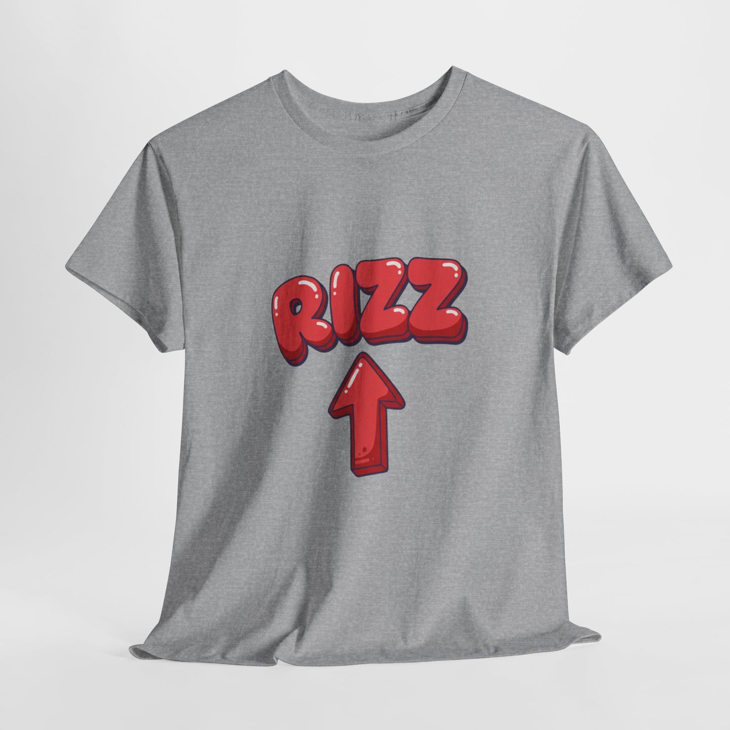 Adult Tee — Playful "RIZZ" Arrow Graphic Shirt
