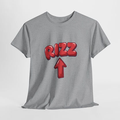 Adult Tee — Playful "RIZZ" Arrow Graphic Shirt