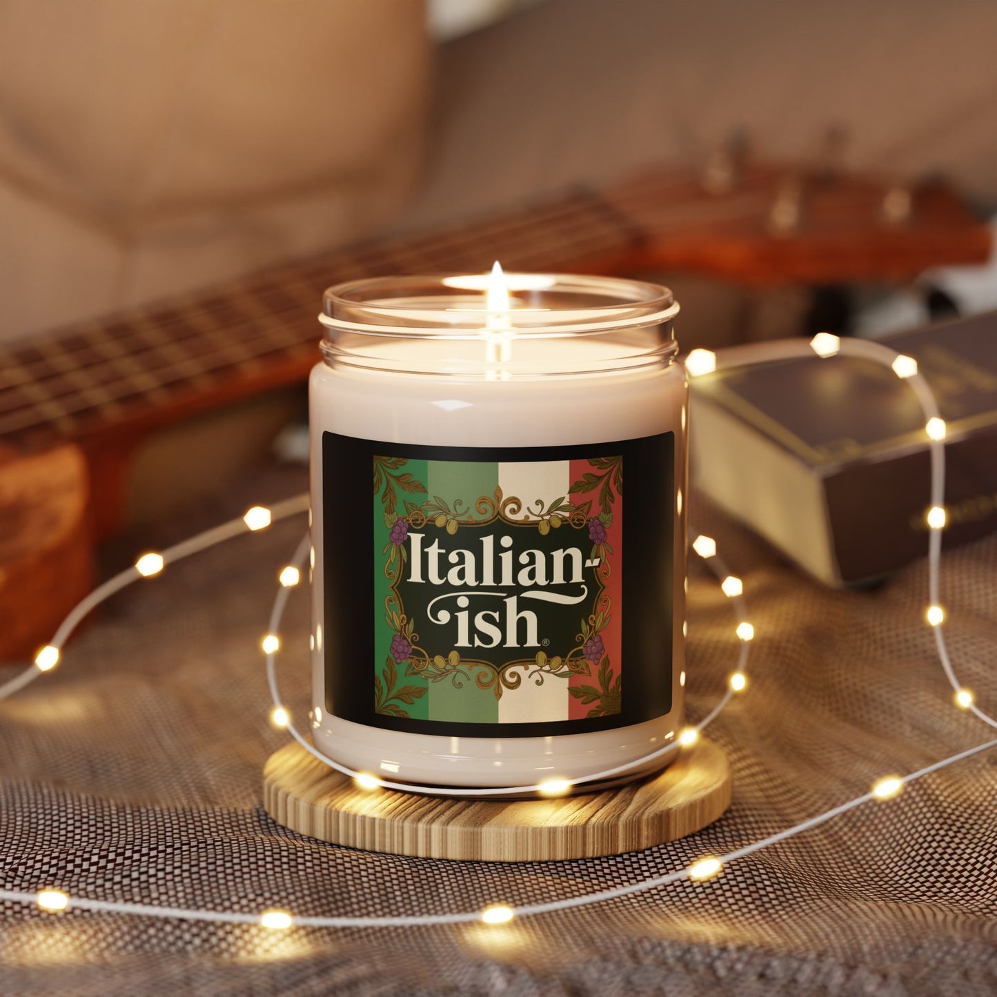 Italian-ish Scented Soy Candle, 9oz — Aromatic Gift for Foodies & Italy Lovers