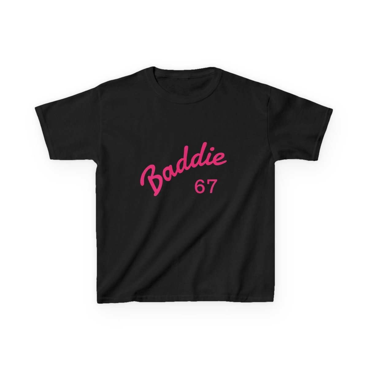 Kids Tee — Pink “Baddie 67” Front & “Slay” Back Graphic - Sole & Drip