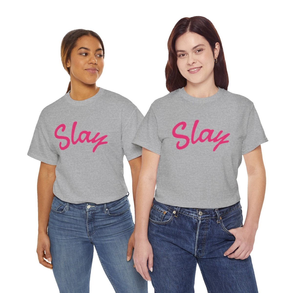 Slay Script T‑Shirt — Pink Script Graphic Tee for Trendy Women & Girls - Sole & Drip