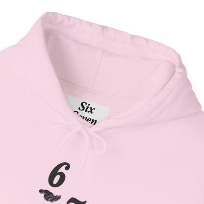 Hooded Sweatshirt - 6 7 w/hands on Front , Six Seven on back and 6 7 w hands on Left side - Sole & Drip
