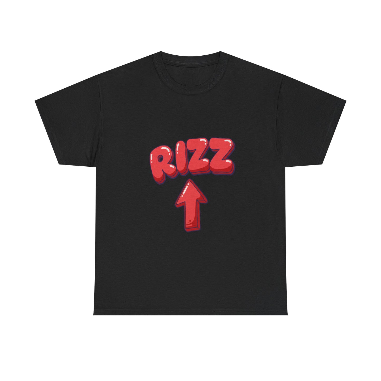 Adult Tee — Playful "RIZZ" Arrow Graphic Shirt