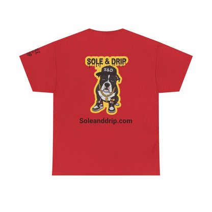 Sole and Drip Short Sleeve Tee — Sneaker Graphic Shirt with 'SOLE AND DRIP' Design