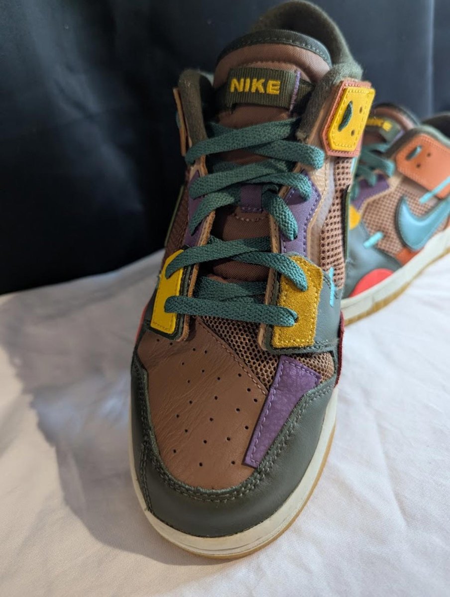 Nike Dunk Low Scrap "Archeo Brown" Size 11.5 Used VGC DB0500 - 200 Patchwork - Sole & Drip