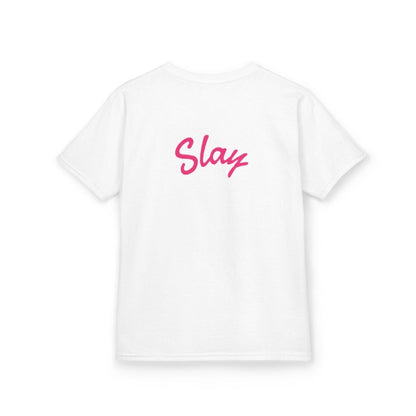 Kids Tee — Pink “Baddie 67” Front & “Slay” Back Graphic - Sole & Drip