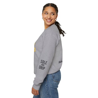 Sole and Drip Sweatshirt — Sneaker Graphic Shirt with 'SOLE AND DRIP' Design