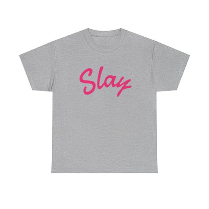 Slay Script T‑Shirt — Pink Script Graphic Tee for Trendy Women & Girls - Sole & Drip