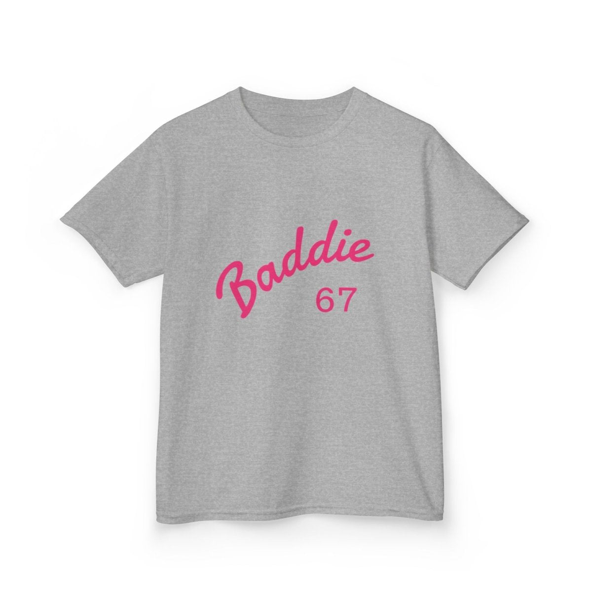 Kids Tee — Pink “Baddie 67” Front & “Slay” Back Graphic - Sole & Drip