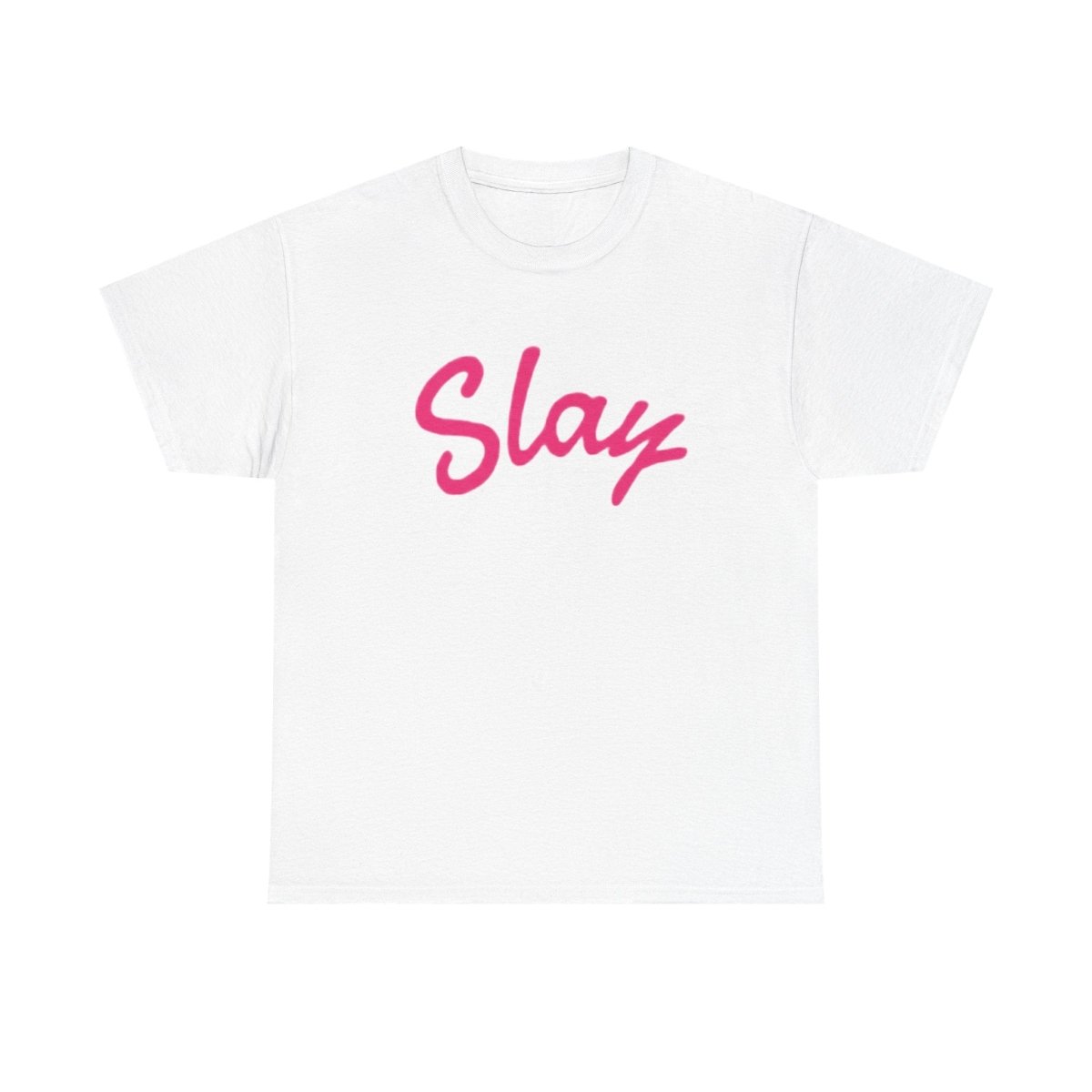 Slay Script T‑Shirt — Pink Script Graphic Tee for Trendy Women & Girls - Sole & Drip