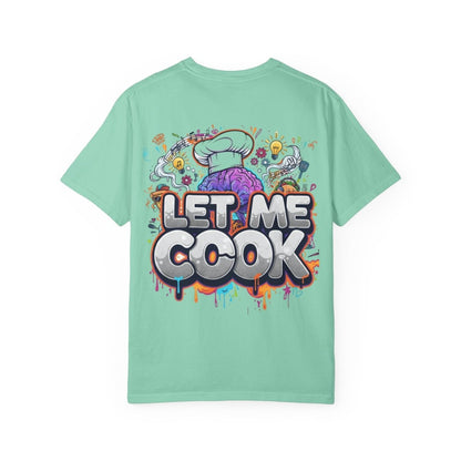 "Let Me Cook" T-Shirt — Colorful Chef Brain Illustration - Sole & Drip