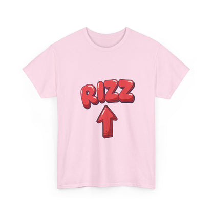 Adult Tee — Playful "RIZZ" Arrow Graphic Shirt