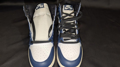 New Nike Air Jordan 1 Retro High OG GS FD1437 - 401 "Midnight Navy" Size 6.5Y - Sole & Drip