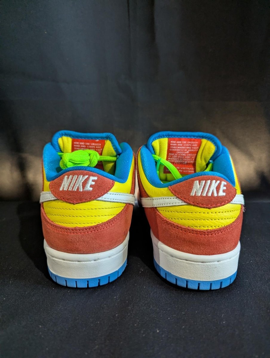 Nike SB Dunk Low Pro "Bart Simpson" Red Yellow Size 6 Used VGC BQ6817 - 602 - Sole & Drip