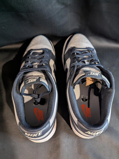 Nike Dunk Low "Georgetown" Size 13 Used VGC DD1391 - 003 Navy Blue Grey Read - Sole & Drip