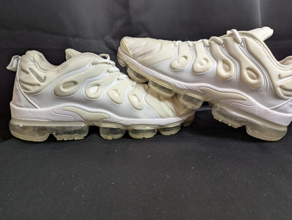 Nike Air VaporMax Plus "Triple White" Used VGC Size 13 924453 - 100 Off White - Sole & Drip
