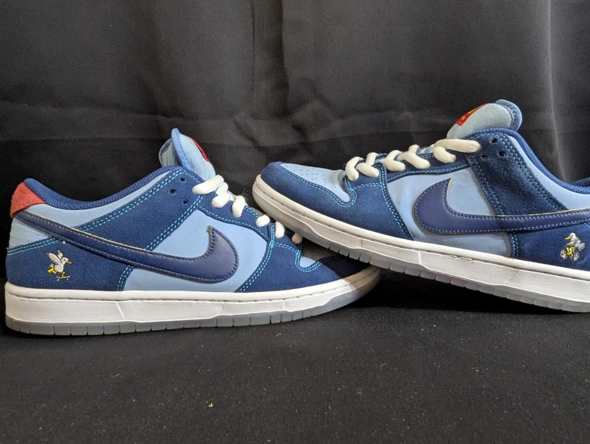 Nike SB Dunk Low Pro "Why So Sad?" Blue Red Size 9 VNDS w/ Box DX5549 - 400 - Sole & Drip