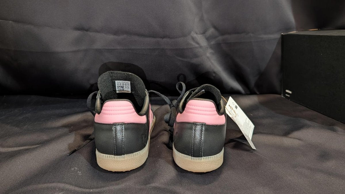 NEW NIB Adidas Samba OG Messi "Inter Miami" Black Pink Size 10 JP7845 Gum Sole - Sole & Drip
