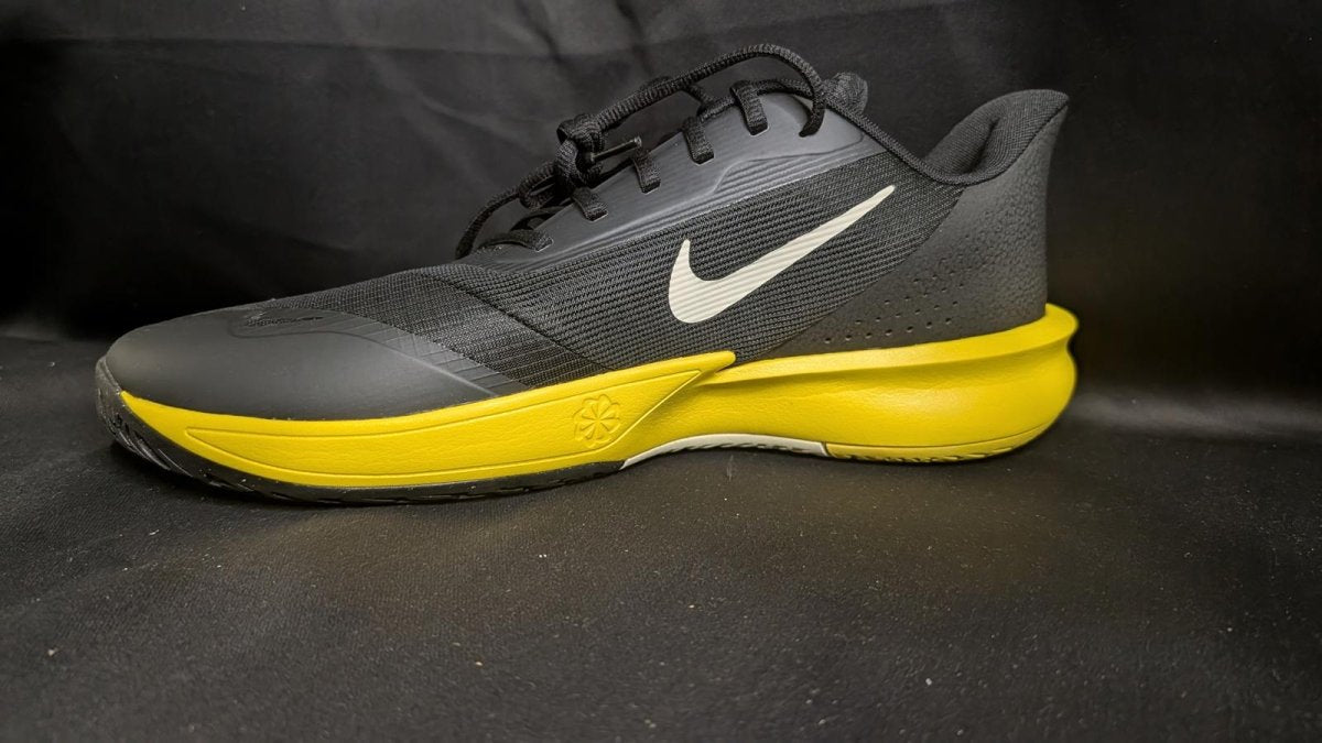 NEW Nike Precision VII Basketball Shoes Black Yellow Men's Size 14 HJ9153 - 001 - Sole & Drip