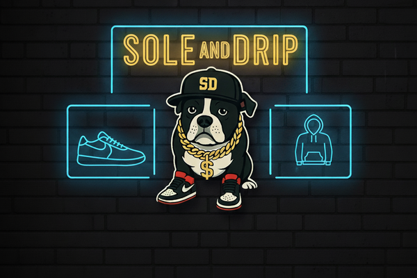Sole and Drip logo with Rocco 