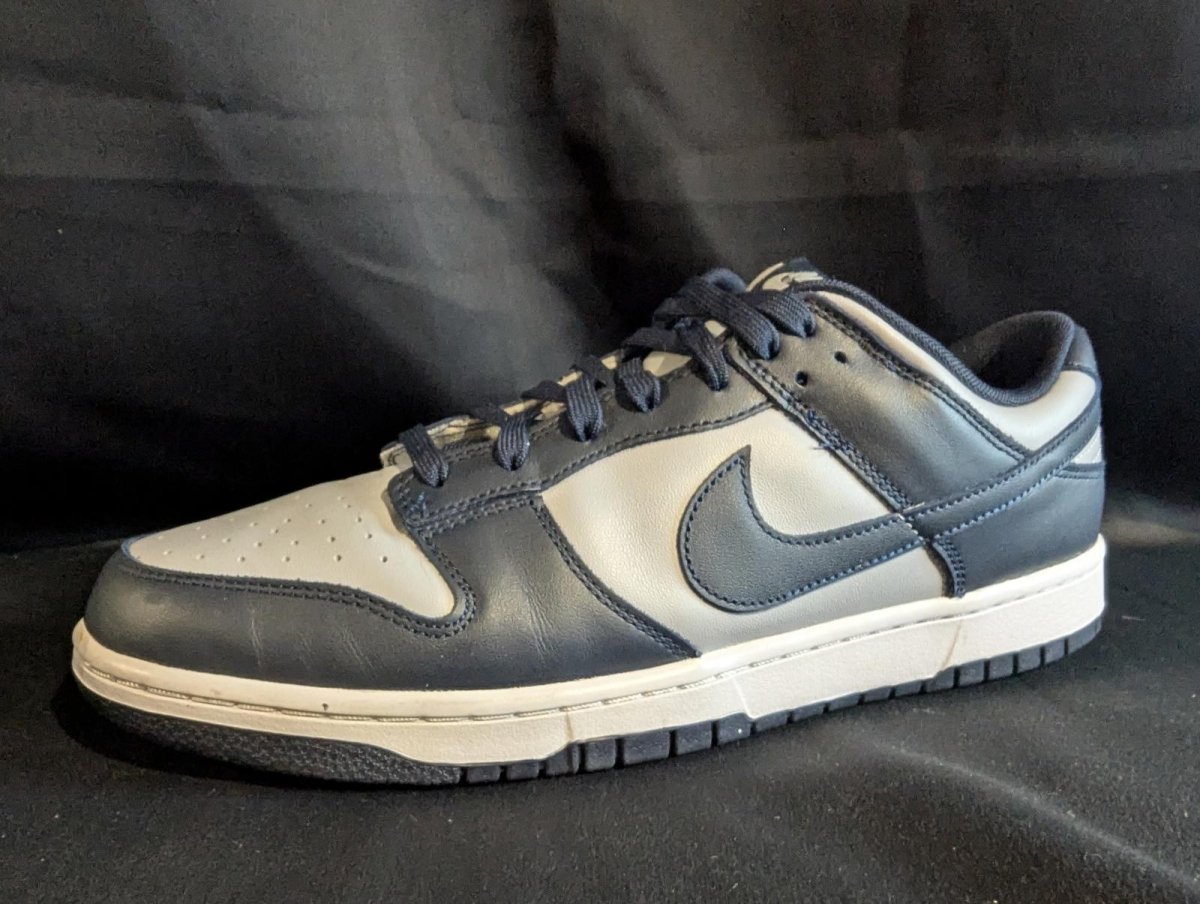Nike Dunk Low "Georgetown" Size 13 Used VGC DD1391 - 003 Navy Blue Grey Read - Sole & Drip