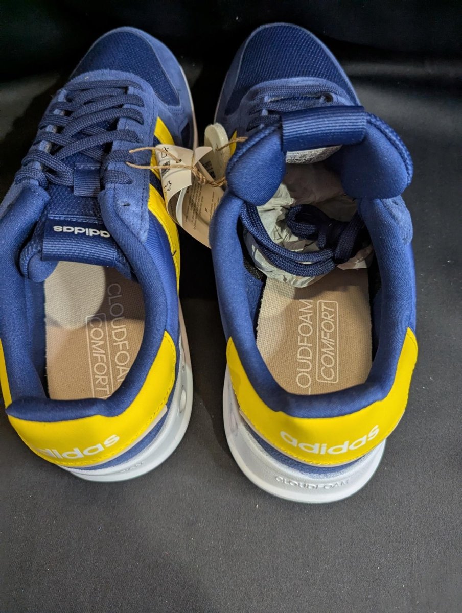 NEW Adidas Run 80s "Blue/Yellow" Retro Runner Men's Size 11 JI4871 Casual Shoe - Sole & Drip