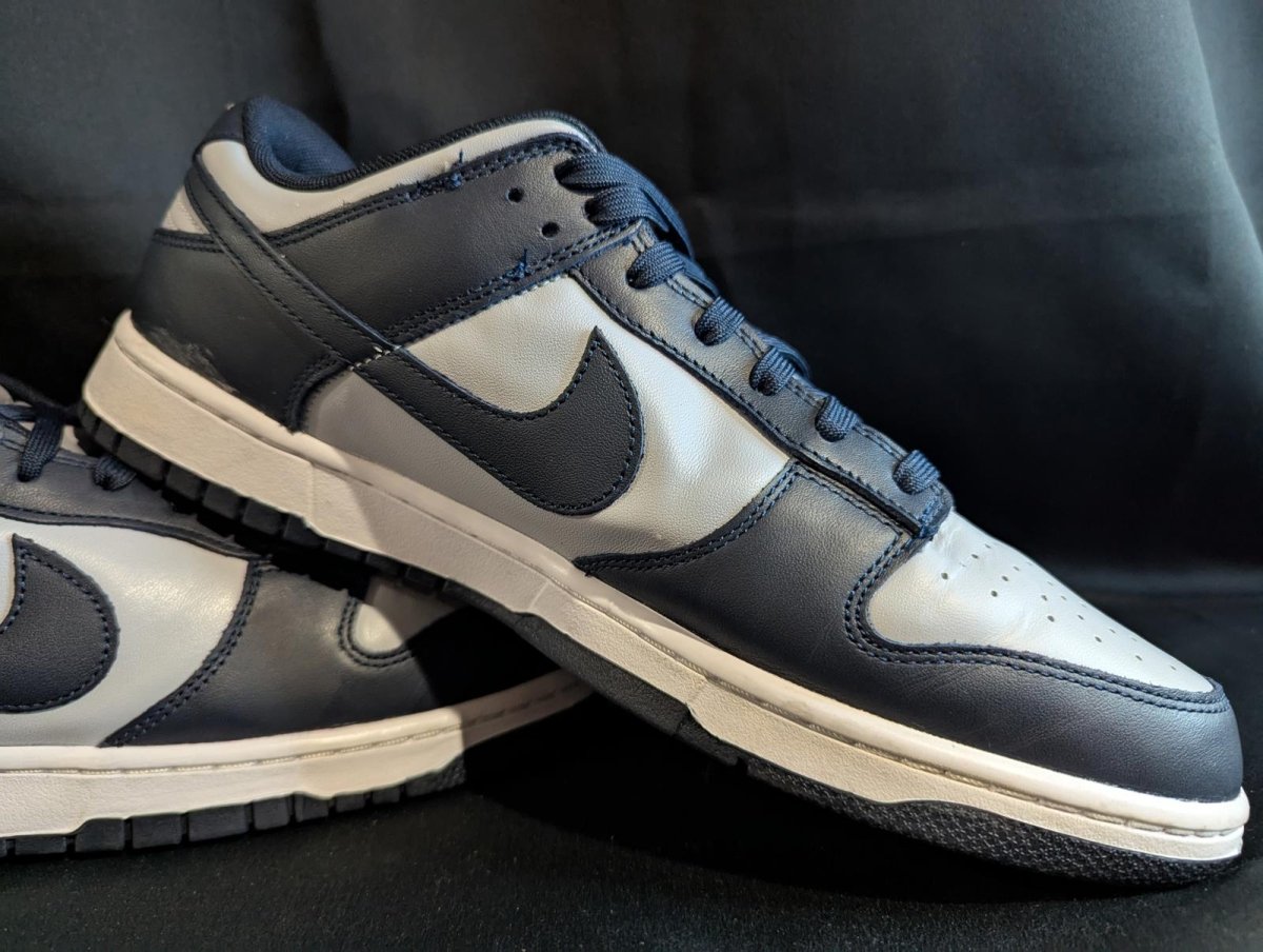 Nike Dunk Low "Georgetown" Size 13 Used VGC DD1391 - 003 Navy Blue Grey Read - Sole & Drip