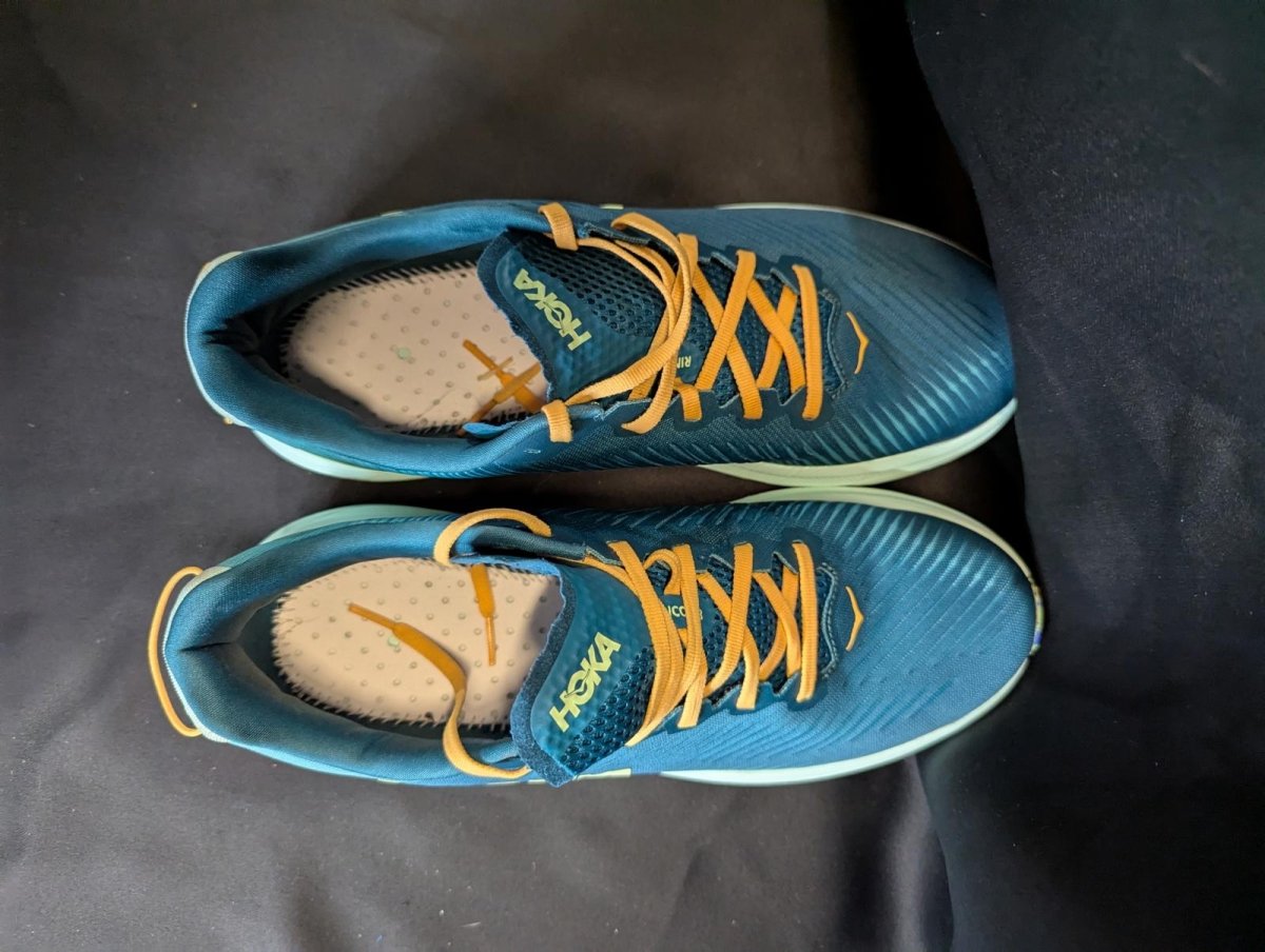 HOKA ONE ONE Rincon 3 Running Shoe Deep Lagoon/Ocean Mist Size 13 Used VGC - Sole & Drip