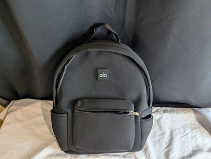 NEW NWT Alo Yoga Utility Backpack Black Neoprene W/ Matching Zip Pouch Wallet - Sole & Drip