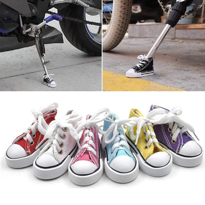 Creative Tripod Cover for Motorcycle Bicycle Side Stand Shoe Shape Foot Support Electric Bike Tripod Decor Mini Shoes KeyChain - Sole & Drip
