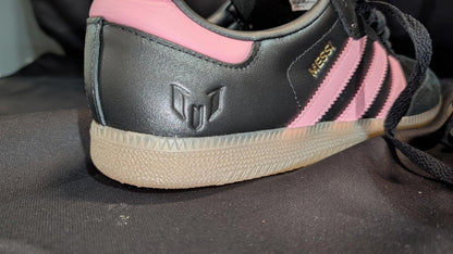 NEW NIB Adidas Samba OG Messi "Inter Miami" Black Pink Size 10 JP7845 Gum Sole - Sole & Drip