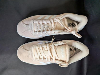 NEW Adidas Pink Suede Platform Sneakers Cloud White Size 6.5 Casual Shoes - Sole & Drip