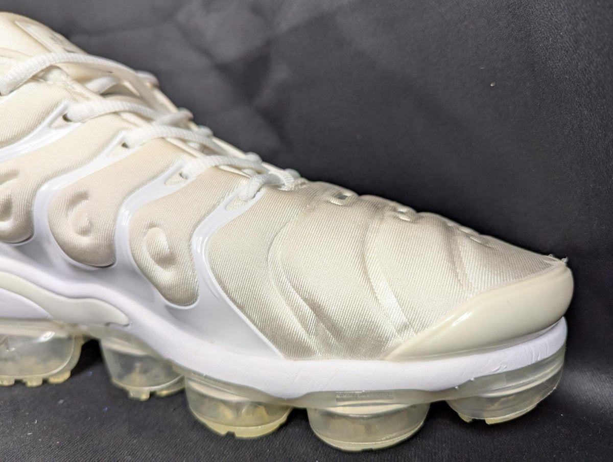 Nike Air VaporMax Plus "Triple White" Used VGC Size 13 924453 - 100 Off White - Sole & Drip