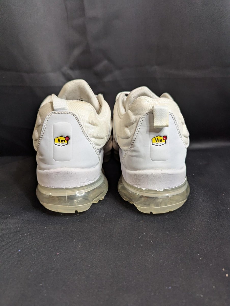Nike Air VaporMax Plus "Triple White" Used VGC Size 13 924453 - 100 Off White - Sole & Drip