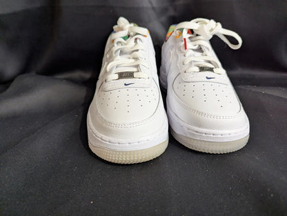 NEW NIB Nike AF1 Low LV8 GS "Playful Print" Multi Heel Size 6.5Y FN8912 - 111 - Sole & Drip
