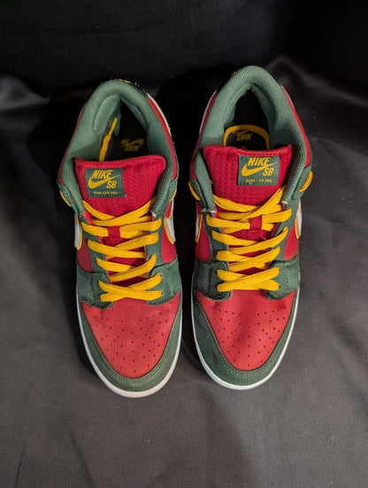 Nike SB Dunk Low Pro PRM "Seattle Supersonics" Green Red US 12 FZ1287 - 300 Used - Sole & Drip