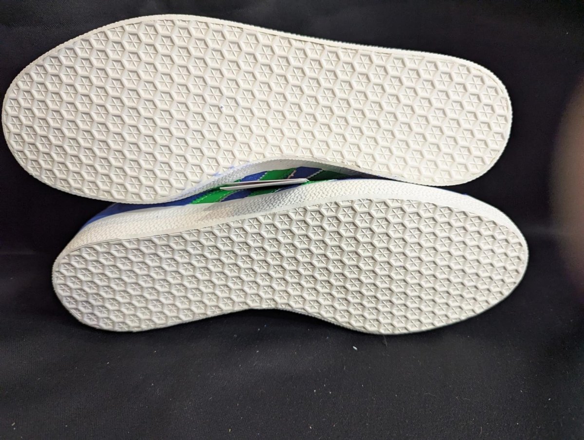 NEW Adidas Gazelle "Royal Blue/Lucid Green" Suede Size 7.5 Retro Sneaker JH5389 - Sole & Drip
