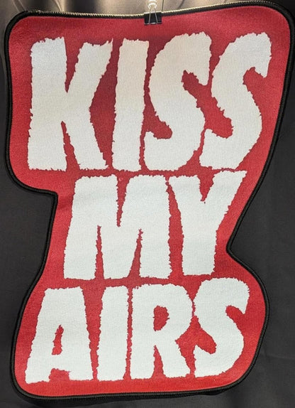 NEW "Kiss My Airs" Sneakerhead Rug Die - Cut Red/Black Hypebeast Mat Floor Decor - Sole & Drip