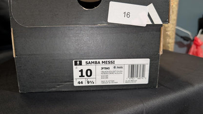NEW NIB Adidas Samba OG Messi "Inter Miami" Black Pink Size 10 JP7845 Gum Sole - Sole & Drip