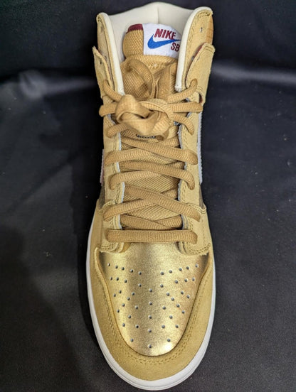 DS Nike SB Dunk High Premium "Thai Temple" Koston 2010 Gold 11.5 313171 - 702 NIB - Sole & Drip