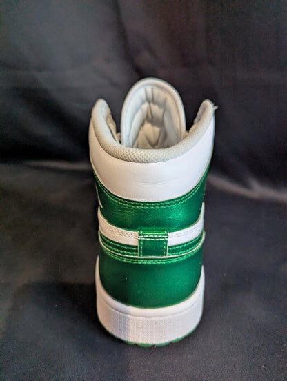 Jordan 1 High Golf "Metallic Green" Size 10 Used VGC DQ0660 - 130 Spikeless - Sole & Drip