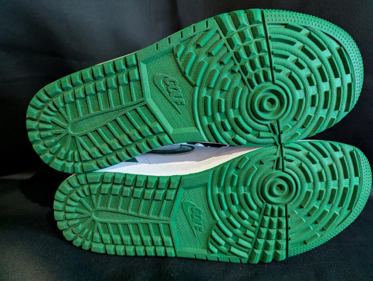 Jordan 1 High Golf "Metallic Green" Size 10 Used VGC DQ0660 - 130 Spikeless - Sole & Drip