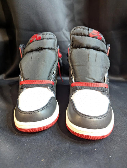 NEW NIB Air Jordan 1 High OG "Black Toe Reimagined" 4Y FD1413 - 106 Red - Sole & Drip